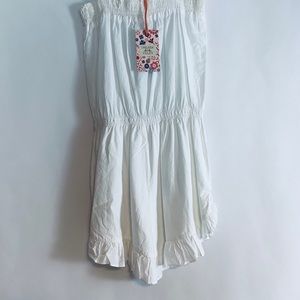 NWT Chelsea & Violet Appliquéd Cotton Romper